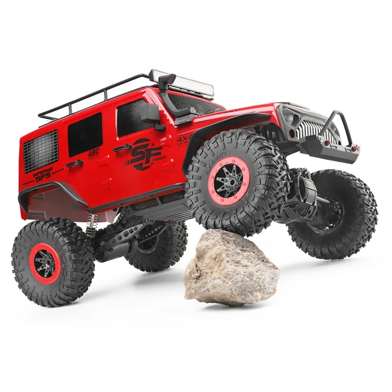 Wltoys 104311 1/10 2,4G 4X4 гусеничный Радиоуправляемый автомобиль пустыня горный рок модели автомобилей с двумя моторами светодиодный головной светильник