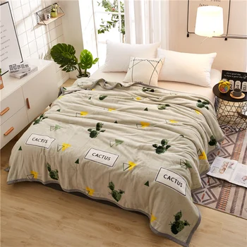 

Cactus blankets quilts twin full queen blankets luxury soft Throw Flannel blankets on Bed/car/sofa fashion kids girls blankets