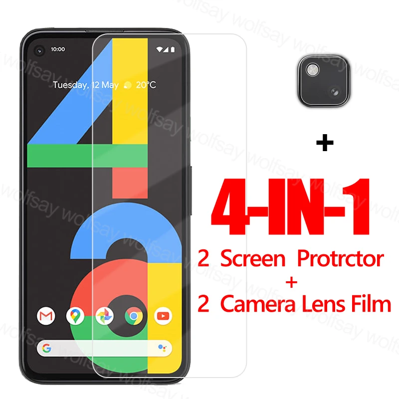 Full Glue Glass For Google Pixel 4A Screen Protector For Pixel 4A Tempered Glass Protective Phone Film For Google Pixel 5 4A 5G afbeelding