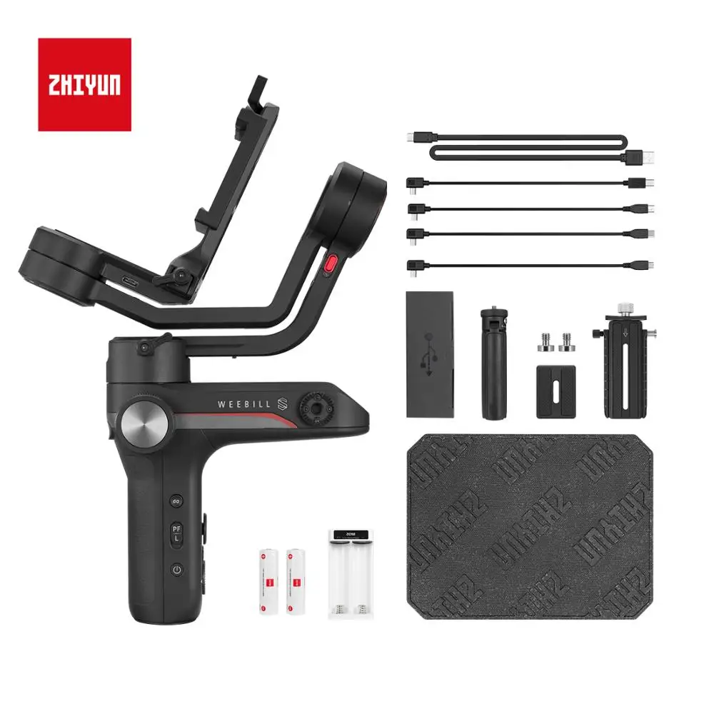 Zhiyun-weebill sポータブル3軸ジンバルカメラスタビライザー 