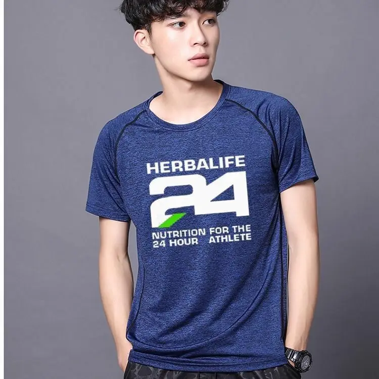 male Herbalife nueva ropa de verano de manga corta para hombres y mujeres - Цвет: male
