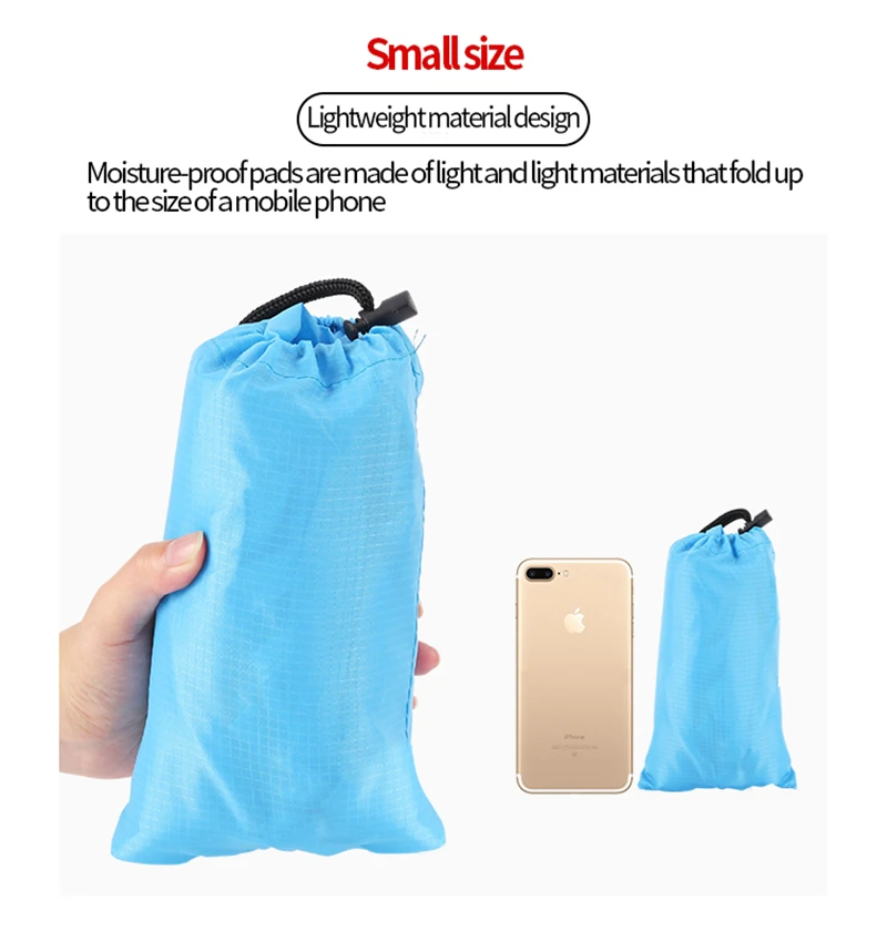 Sandless Beach Mat Hiking Camping Picnic Outdoor Portable Mat Pocket Ultralight Waterproof Travel Folding Tent Ground Mattress