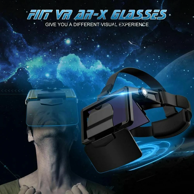 VR очки шлем Виртуальная реальность гарнитура пресс для смартфона картонный