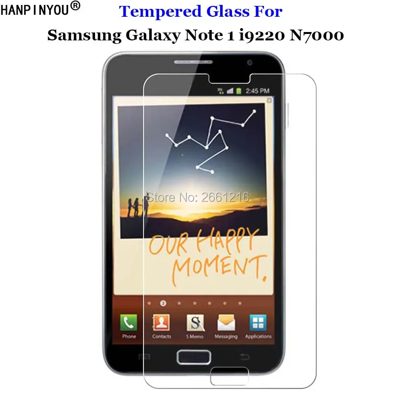 

Note 1 Tempered Glass 9H 2.5D Premium Screen Protector Film For Samsung Galaxy Note 1 I i9220 N7000 i9228 i717 5.3"