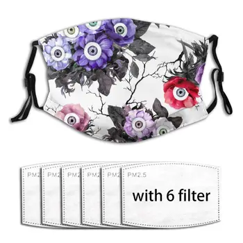 

Weird Halloween Grunge Flowers With Eyes And Branches Adults Mask With Replaceable Filter Dust Mask Face Mask