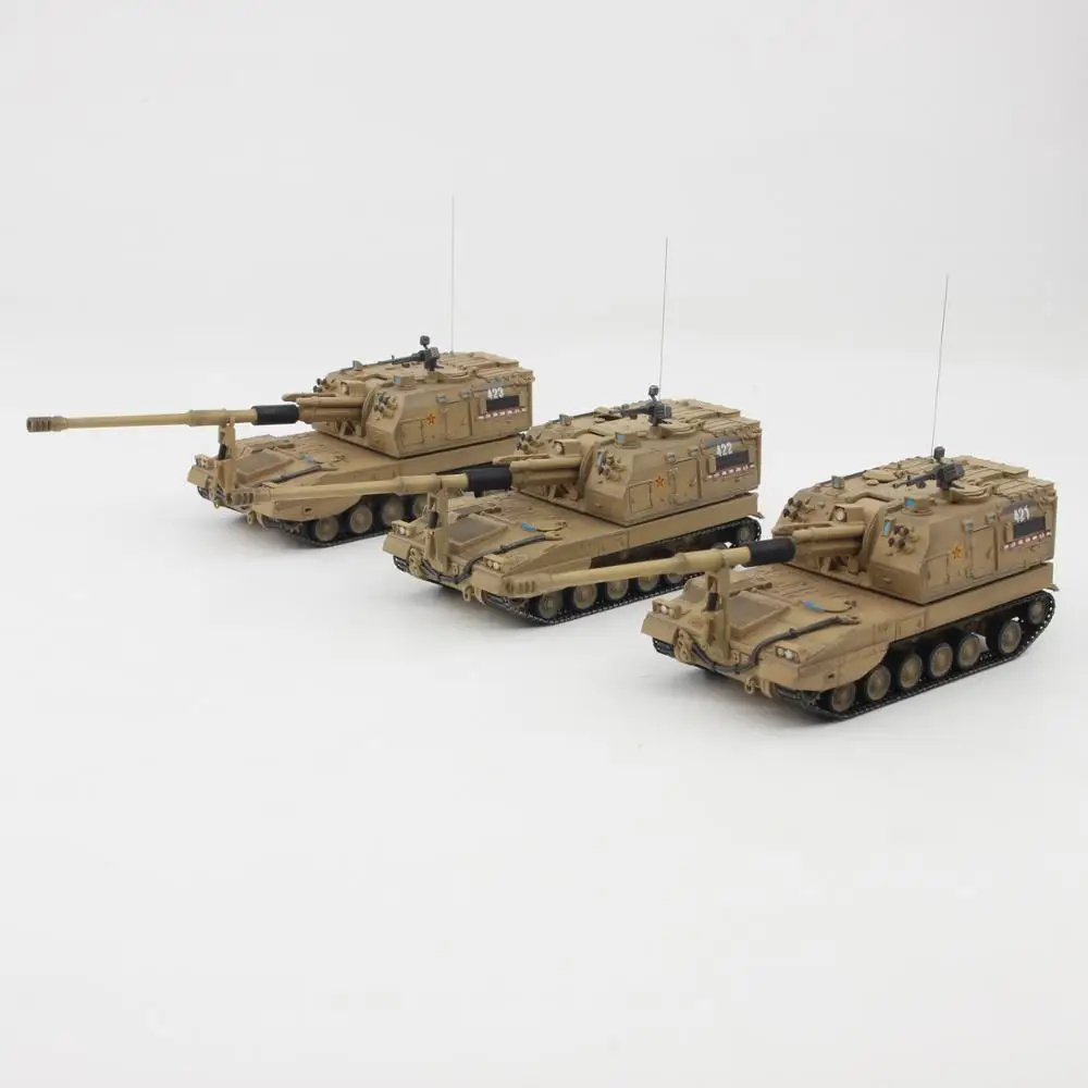 1: 72 Китайская армия plz05 самоходный пистолет 05 Тип Танк модель готовой модели продукта пустынное покрытие