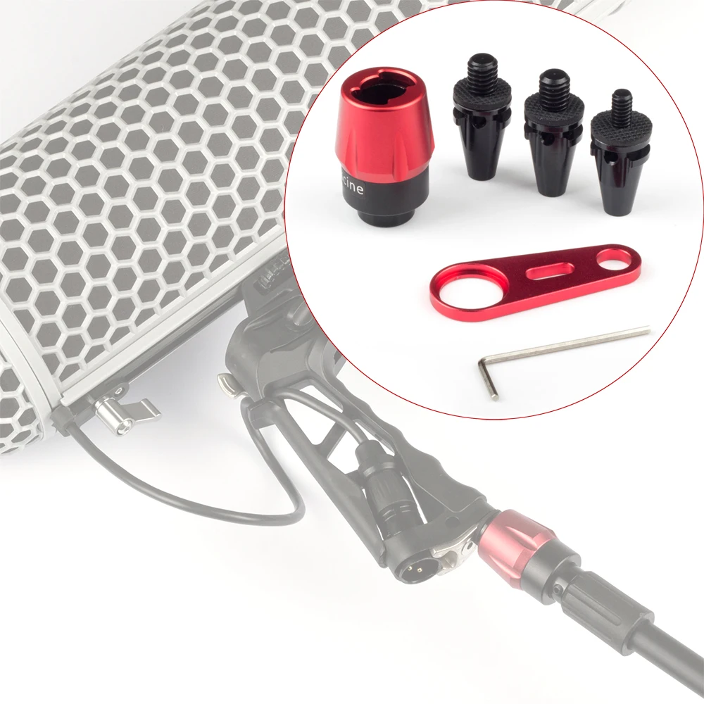 Sistema de Liberação Pino Taper Lock Mic Boom Pole Rápida fr Campo Psc Microfone Música Som Registro Blimp Brisa 3in1 Qrt - Image 4