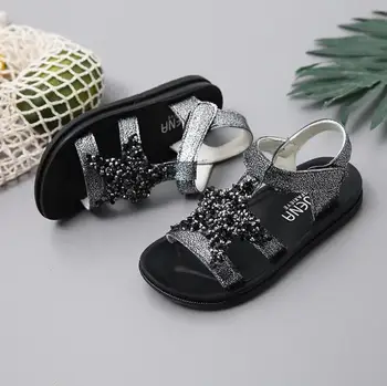 

Girls sandals 2020 Summer Star Sequins princess Kids Sports Shoes Star Bling Sequins Open Toe Children Beach Sandals