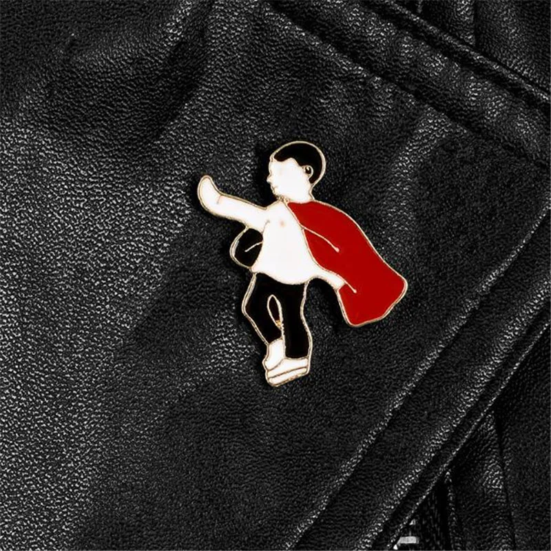 Супергерой металлический значок украшения одежды аксессуары DIY pin рюкзак с эмалевыми вставками на декоративной брошь
