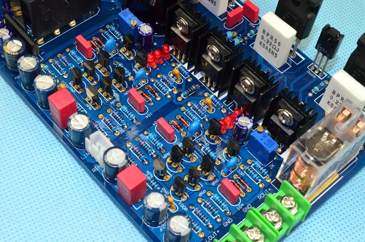 K30 IRF240 IRF9240 полевой транзистор эффект FET симметричная двойная разница HiFi усилитель температуры доска 120 Вт+ 120 Вт Готовая