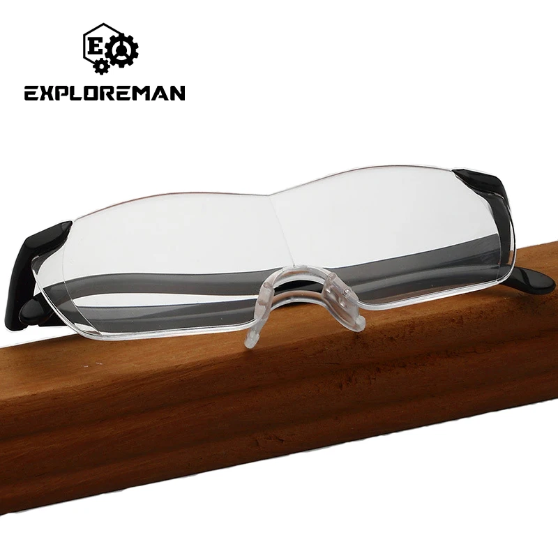 Eyewear Portable 250 Degree Presbyopic Glasses Magnifiers Magnifying Spectacles Eye Protection See1.6 times As Gift For Parents magnifying glass presbyopic glasses reading magnifier