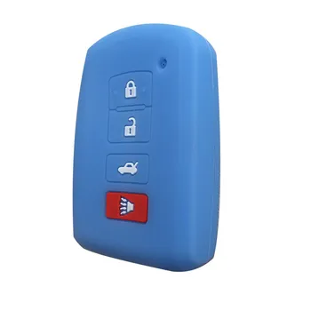 

Silica Gel Cover for Alarm Car Key Cover Case Skin for Toyota Highlander RAV4 Camry Avalon Corolla 2017 Case for Remote Control