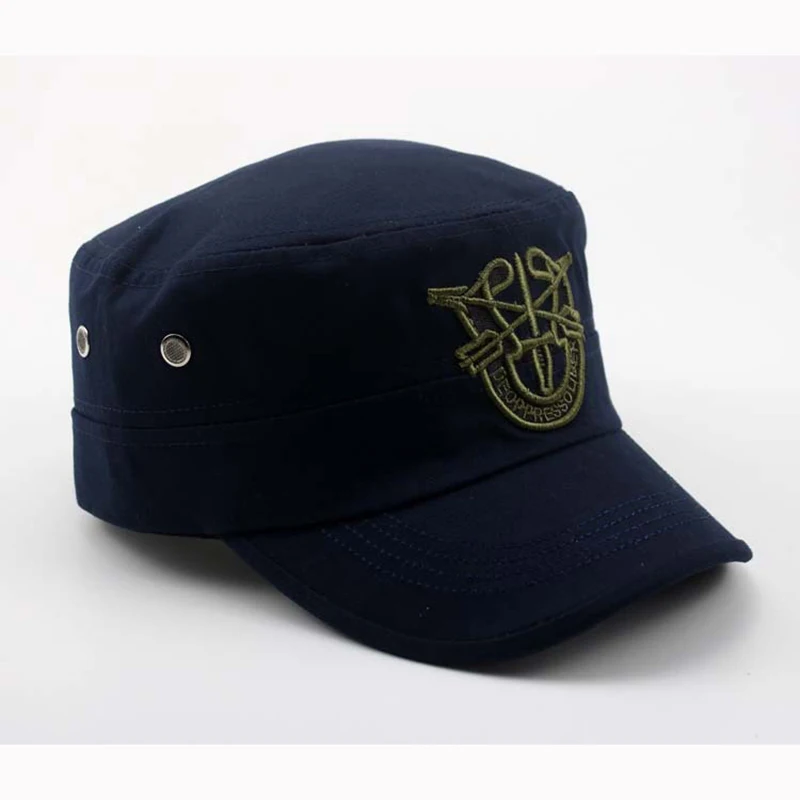 T-MAC New Arrival Military hats with Embroidered Adjusted baseball cap Flat top Hat for men and women Militaire gorra