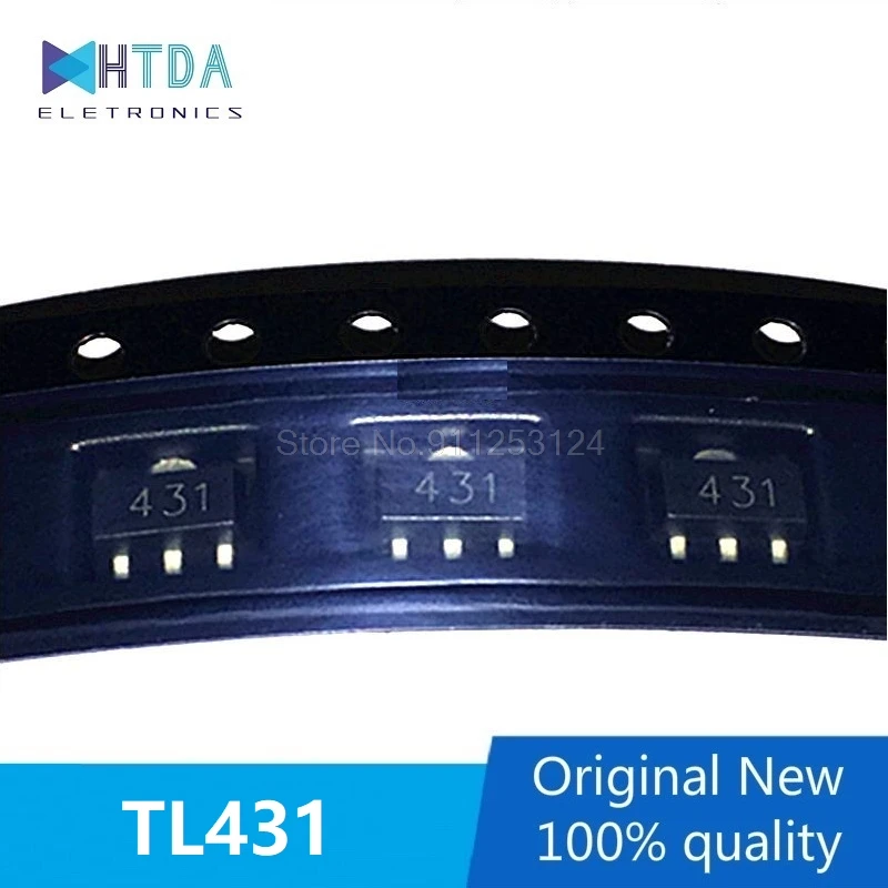 20pcs/lot TL431 431 CJ431 SOT89 In Stock | Электронные компоненты и принадлежности