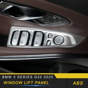 

For BMW 3 Series G20 2020 Car Styling Central Control Matte Silver Frame Cover Trim Sticker Interior Accessories