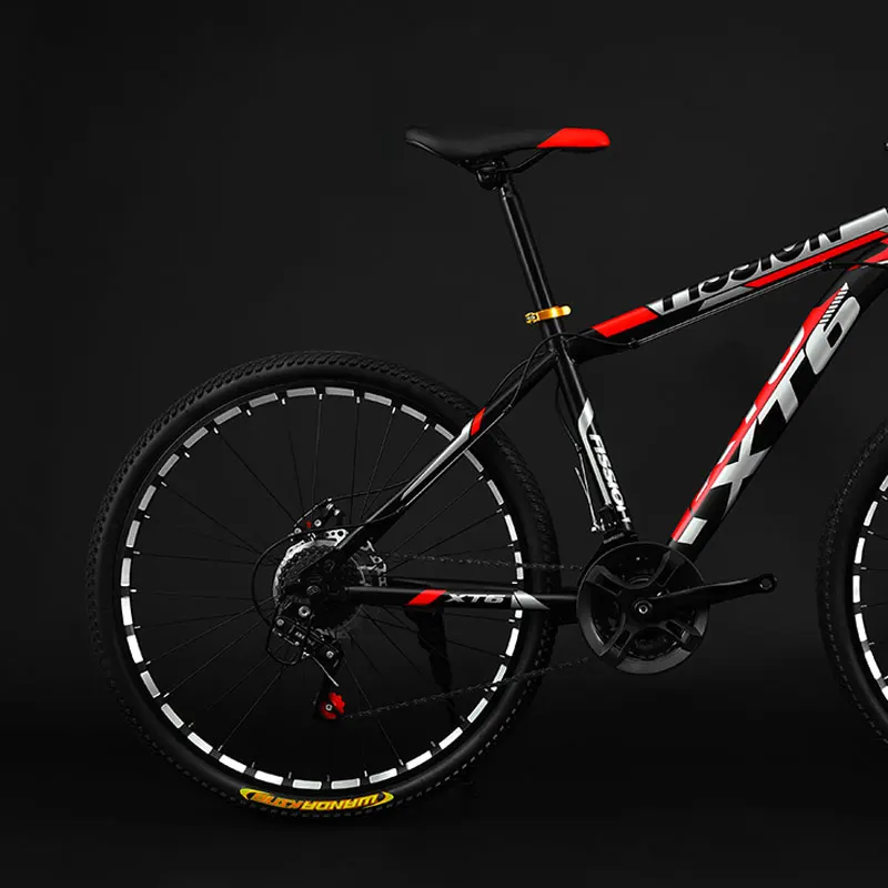 Discount Mountain Bike 24/26 Inch 21/24/27/30 Speed Variable Speed Double Shock Off-road Racing Student Adult 5