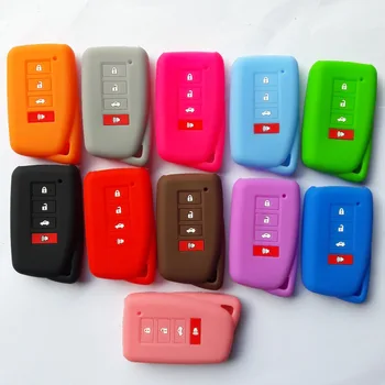 

4 Button Silicone Car Key Case Cover,For Lexus Smart Key Holder NX RX ES GS IS RC Keyless Protector