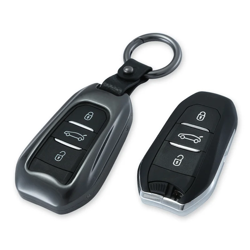 Чехол для автомобильного ключа из алюминиевого сплава чехол Peugeot Citroen C2 C6 207 307 308 408