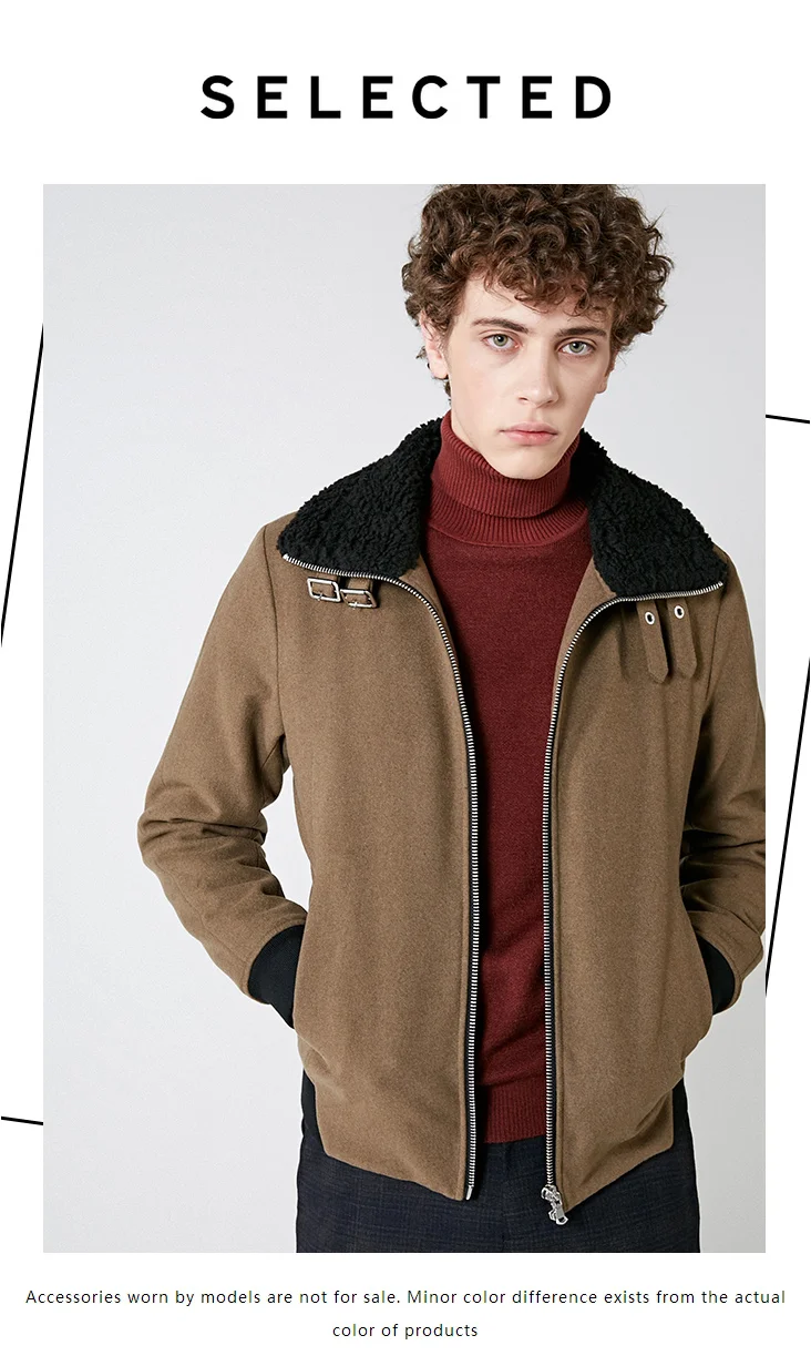 Избранное зимнее новое шерстяное пальто Мужская шерстяная одежда лацканы Хлопчатобумажная Куртка S | 418427533