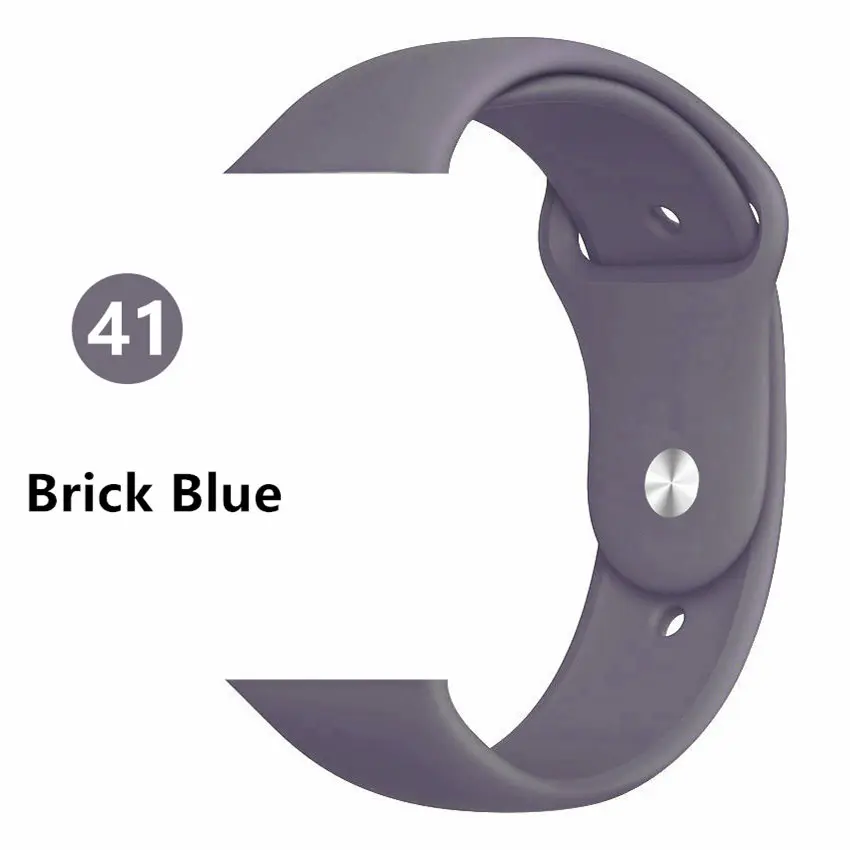 Ремешок для apple watch band 44 мм/40 мм iwatch band 5 4 42 мм 38 мм correa pulseira watch band для apple watch 5 4 3 браслет 44 мм - Цвет ремешка: Brick blue