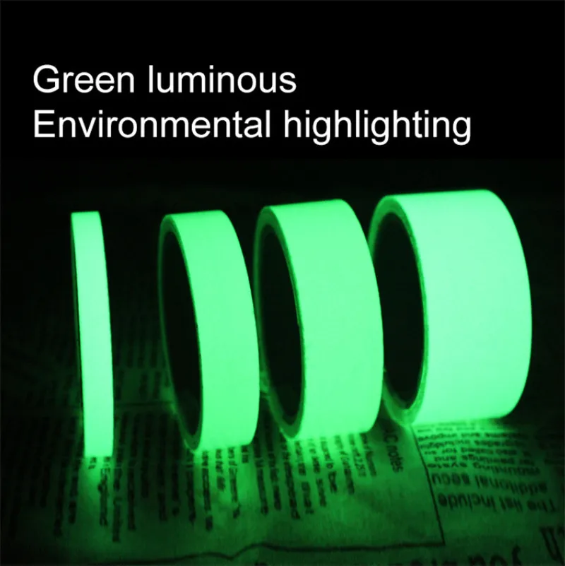 Green/Blue Luminous Self-adhesive Tape for Emergency Safety and Home Decoration