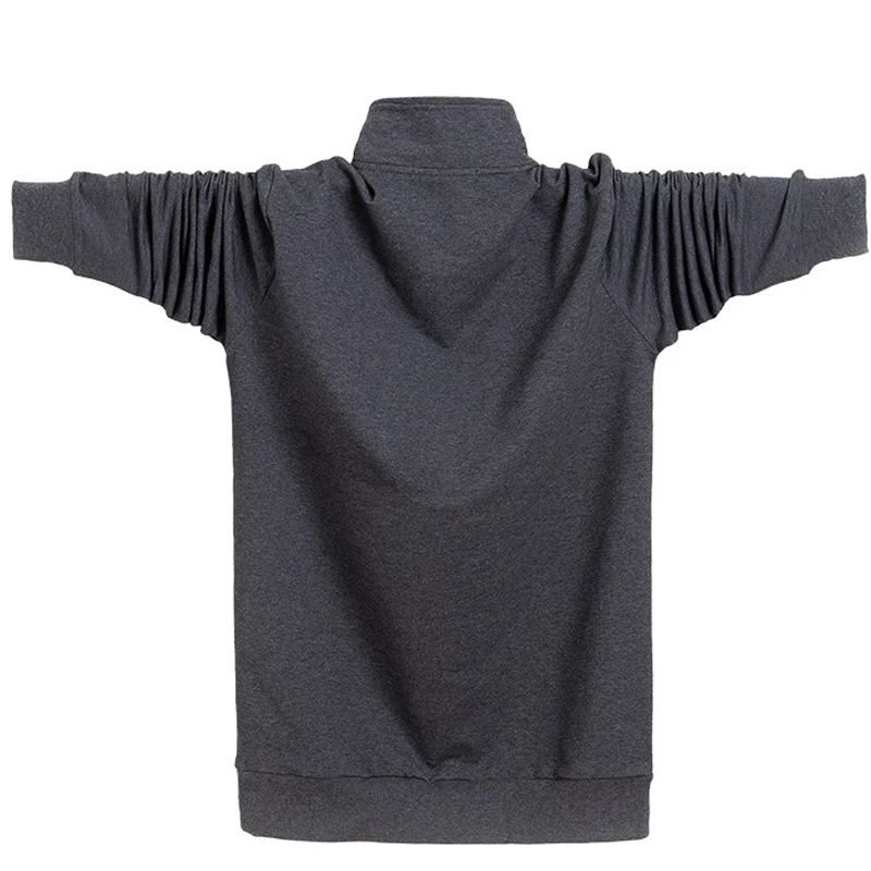 Gersri Мужская рубашка поло хлопок осень зима теплый сплошной цвет мужской длинный рукав рубашка бренд плюс размер Мужская футболка Топы 6XL