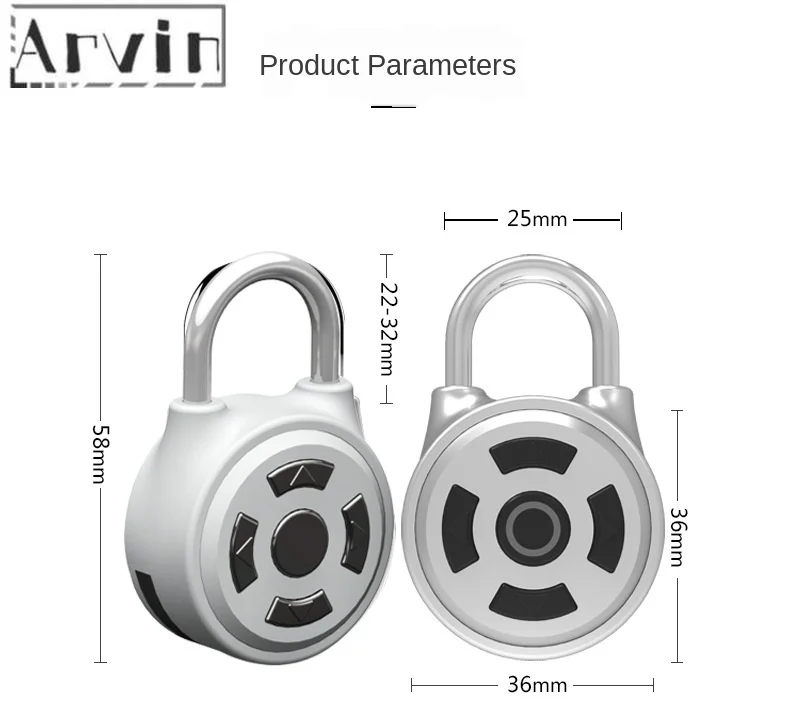 Smart padlock Bluetooth password mobile phone APP travel backpack luggage cabinet lock gym electronic small padlock M1