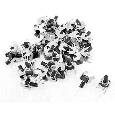 

40 Pcs Momentary 2 Pin Right Angle Push Button Switch 13mm x 10mm x 8mm