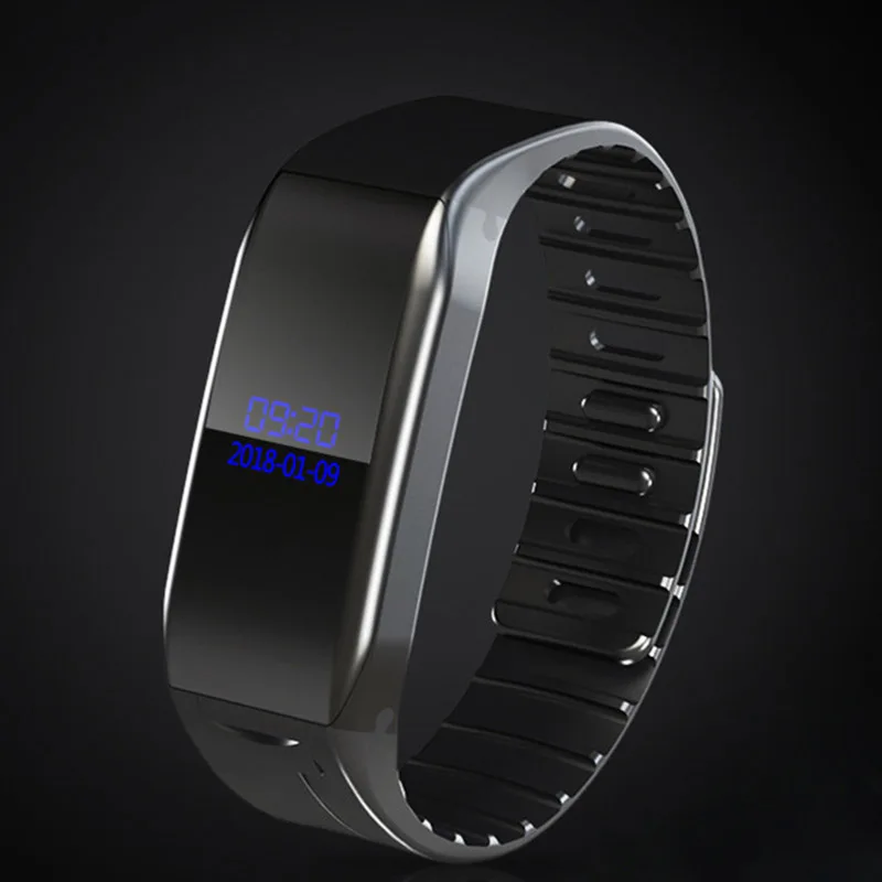 Professional Digital o Voice Recorder Pen Activated Sound Dictaphone Wristband Bracelet Watch MP3 Player Wearable OLED S