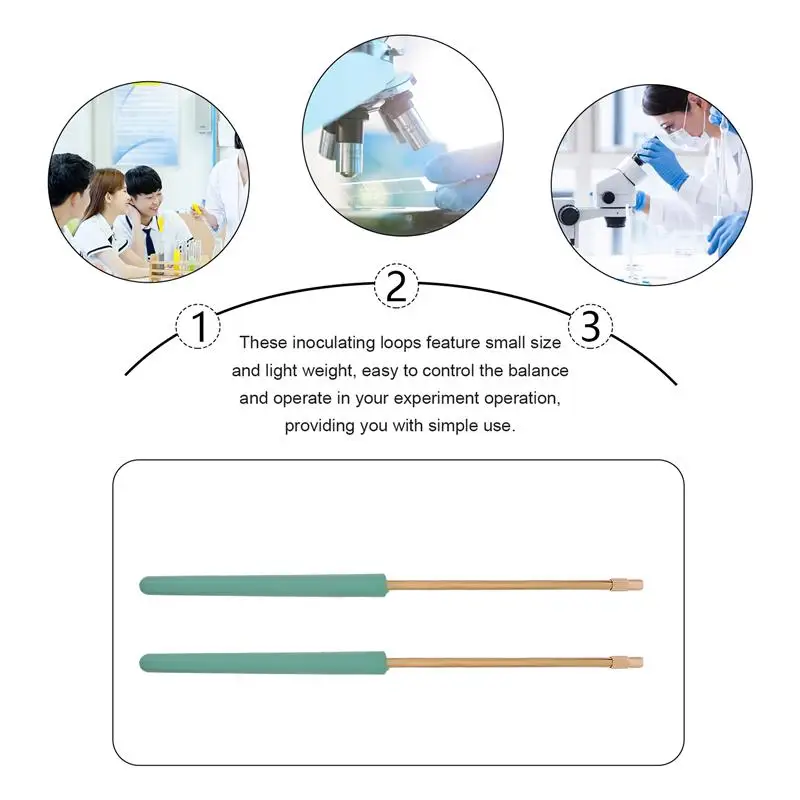 2pcs Laboratory Parts Laboratory Parts Inoculation Needle Inoculation Ring