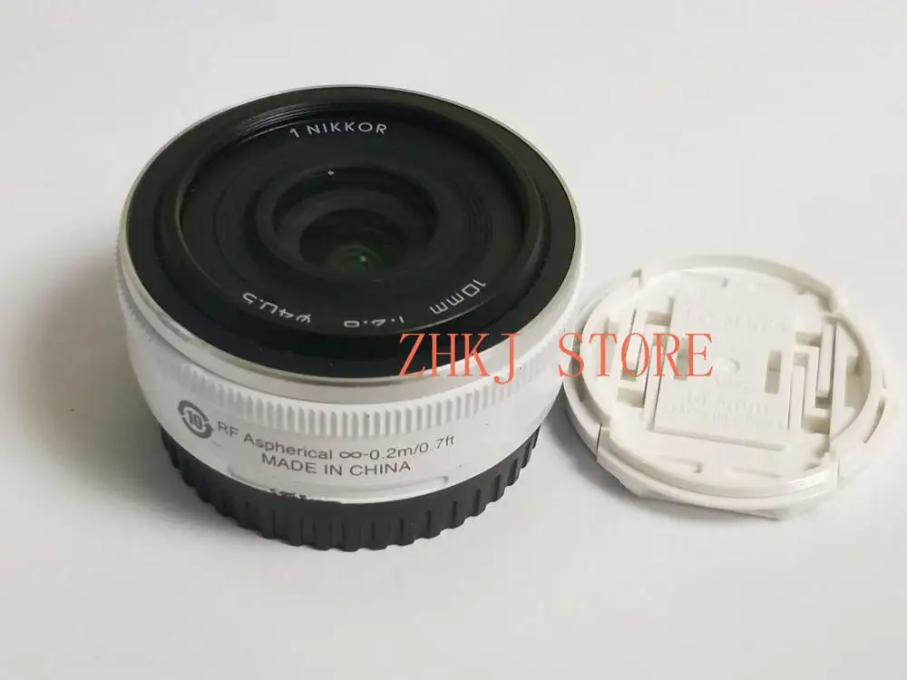 100% оригинальный объектив для Nikon 1 NIKKOR 10 мм F/2 8 подходит J1 J2 J3 J4 J5 V1 V2 V3 (б/у)|Запчасти