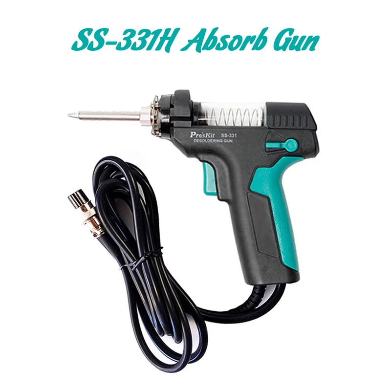 Absorb gun Pro'sKit аксессуары для SS-331H электрическая станция для распайки оловянного пистолета всасывающий оловянный насос фильтр труба сопло нагреватель игла коврик пружина - Цвет: Absorb gun