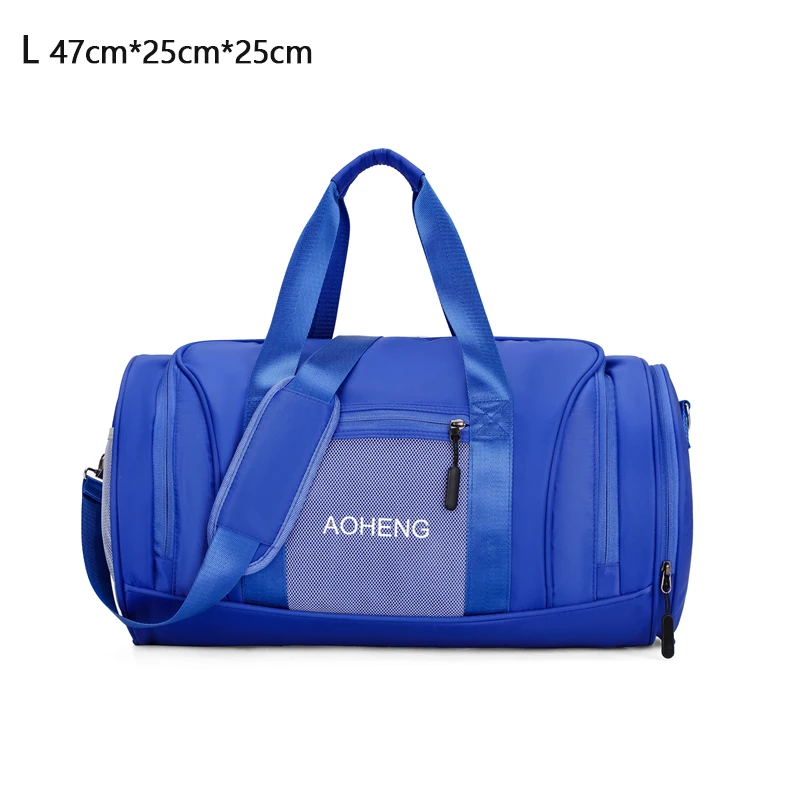 Хит, спортивная сумка, тренировочная, для спортзала, Tassen Mannen vrouwen, для фитнеса, Duurzaam, многофункциональная, ручная, Tassen, для спорта на открытом воздухе, Schouder Draagtas - Цвет: blue L