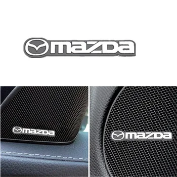 

3D Car Styling Sticker Aluminum Emblem interior Speaker audio Badge for Mazda 2 Mazda 3 MS Mazda 6 CX-5 CX5 Artzma 6