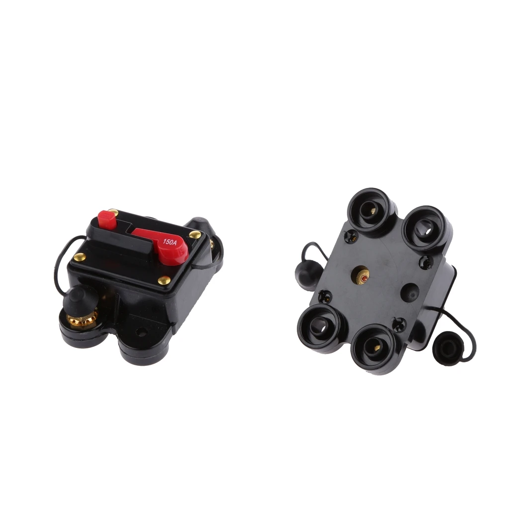 MagiDeal 2 шт. 250A+ 150A ручной сброс автоматического выключателя 12 v/24 v Автомобильный патрон предохранителя