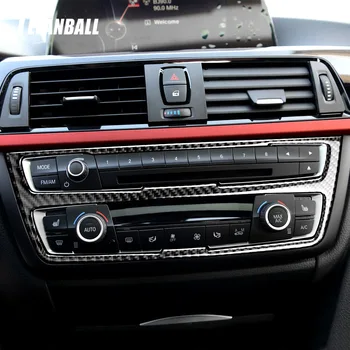 

Car Air Conditioning CD Panel Carbon Fiber Decorative Cover Trim Accessories Car Styling Sticker for BMW F30 F34 2013-2016