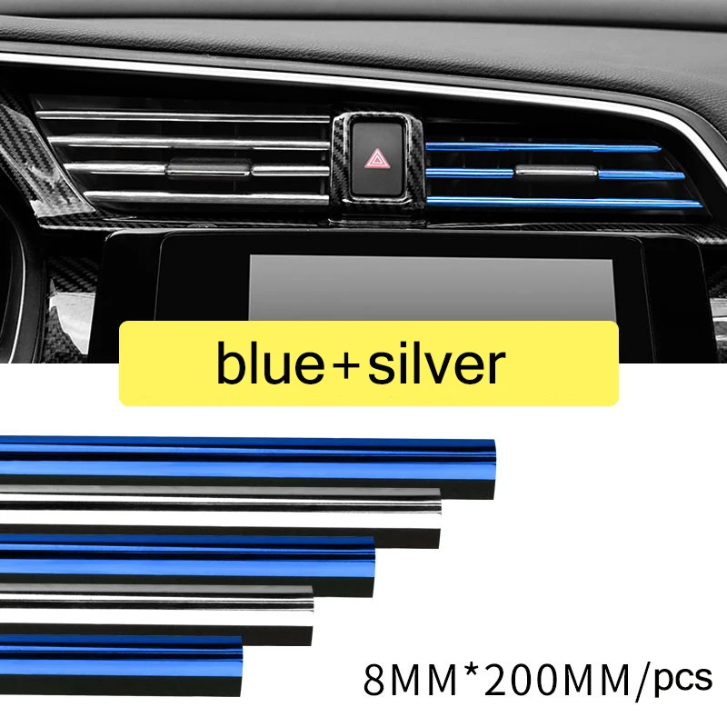 

10PCS Car Air Conditioning Outlet Decorative Strip Interior Supplies for Honda Binzhi CRV Accord XRV Fit Civic Modification