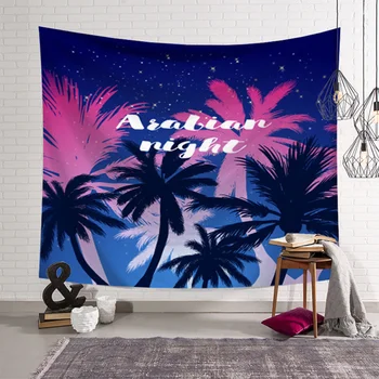 

1pc Tapestry Digital Printed Wall Blanket Mural Wall Hanging Backdrop Beach Towel for Home Dorm Studio (203x150cm, Navy)