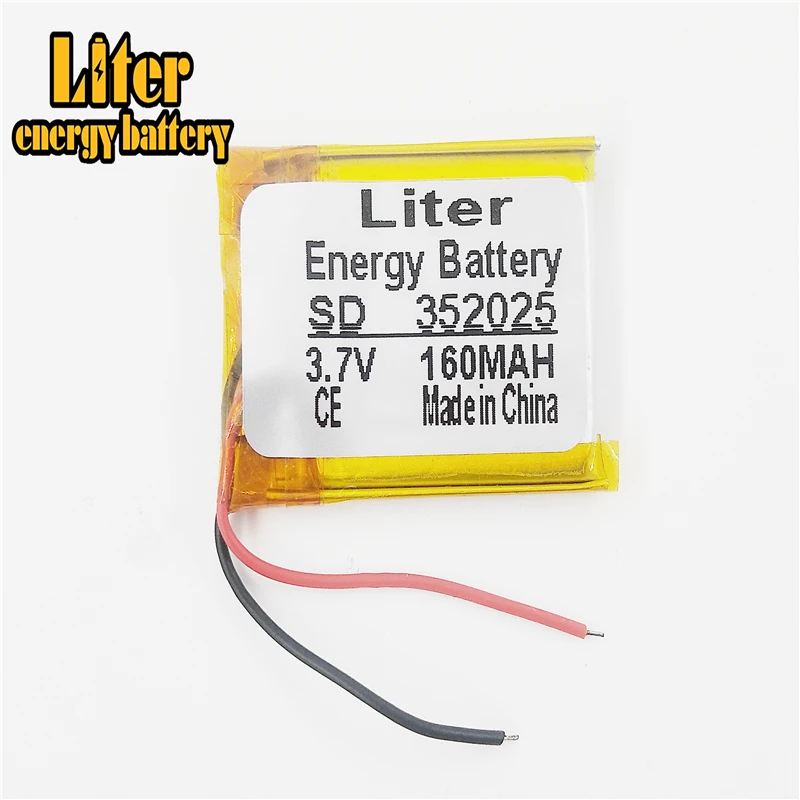 MP3 MP4 MP5 3 7 V литий полимерная батарея 352025 160MAH камера ручка рекордер Bluetooth