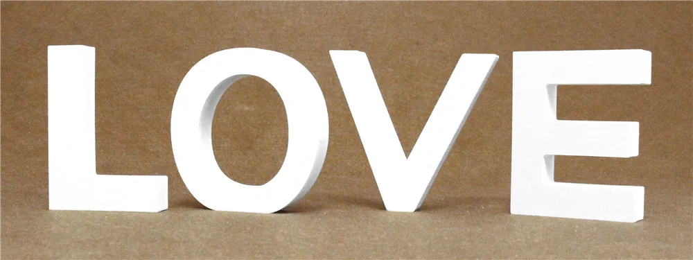 Деревянные буквы Алфавит числа толщиной 12 мм деревянные буквы ремесло для раннего развития игрушки украшение в детскую комнату персонализированное имя - Цвет: LOVE