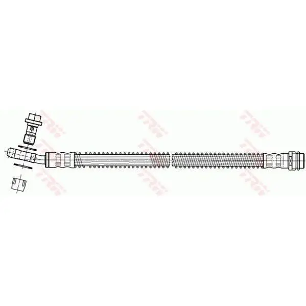 Шланг тормозной задний VW TOUAREG(-11/06) 2.5TDI TRW PHD559