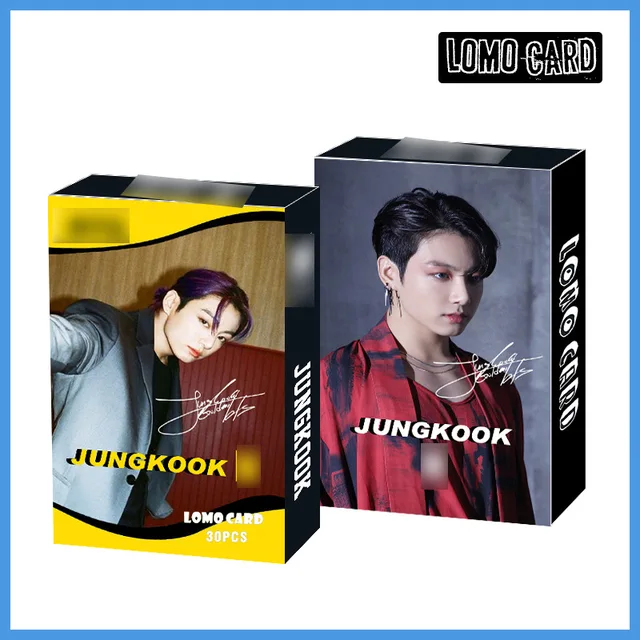 30pcs/box Kpop Stray Kids Lomo Card Set Photocard Photo Print Album Photocard Korean Fashion Cute Boys Poster Picture Fans Gifts JUNG KOOK