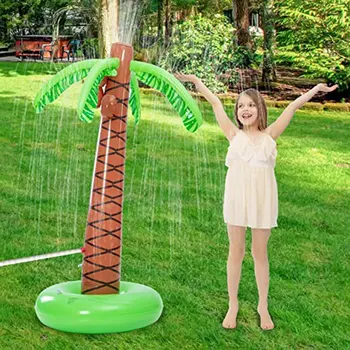 

Water Sprayed Coconut Tree Inflatable Palm Tree Sprinkler Lawn Sprinkler For Kids Outdoor Party Sprinkler Water Toys