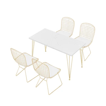 

Simple net red tea shop table and chair combination fresh cafe music bar dining cold drink leisure negotiation cha