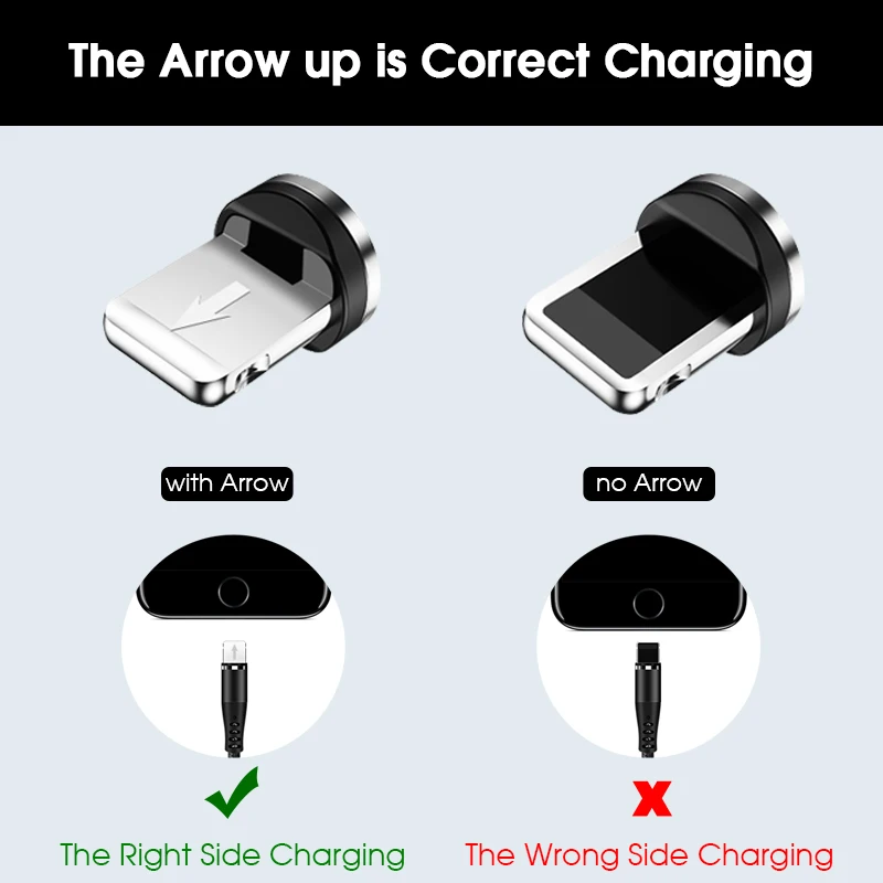 Магнитный зарядный кабель Vothoon 2.4A Micro USB C для iphone 11Pro Xs 8 Samsung Xiaomi магнитное зарядное