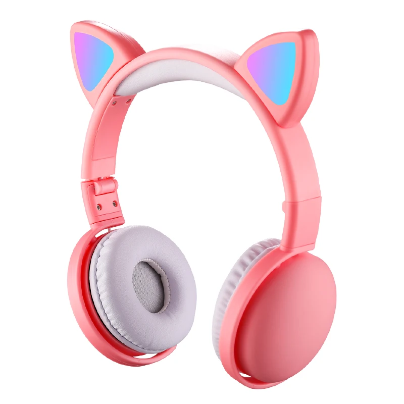 Разноцветные Складные Наушники AIKSWE со светодиодный кой Bluetooth 5 0 HD голос микрофон