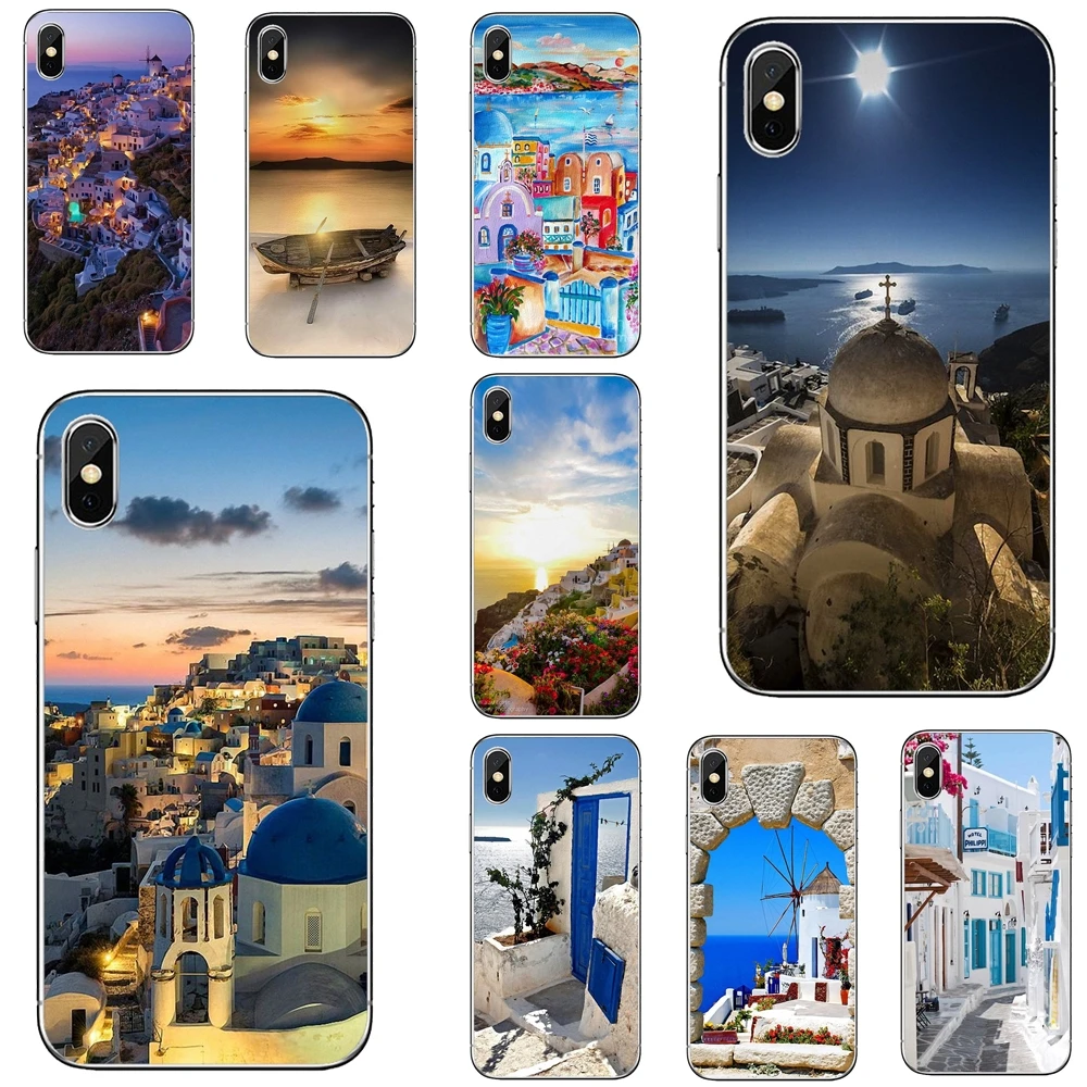 Чехол для Oia-Санторини-море-Греция-пейзаж Huawei P30 P40 P20 P7 P8 P9 P10 Lite Plus Pro 2015 2016 2017 Mini |