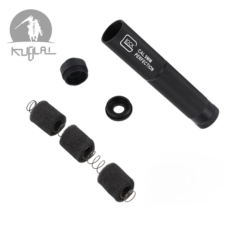New Knurling 14 мм CCW AEG страйкбол внутренний алюминиевый черный цвет геля