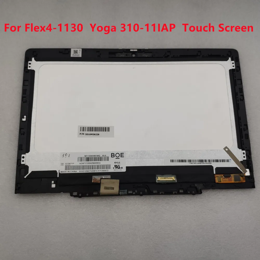 Tela Lcd Sensível ao Toque 11.6 Partes Flexíveis 41130 para Ioga 310-11iap