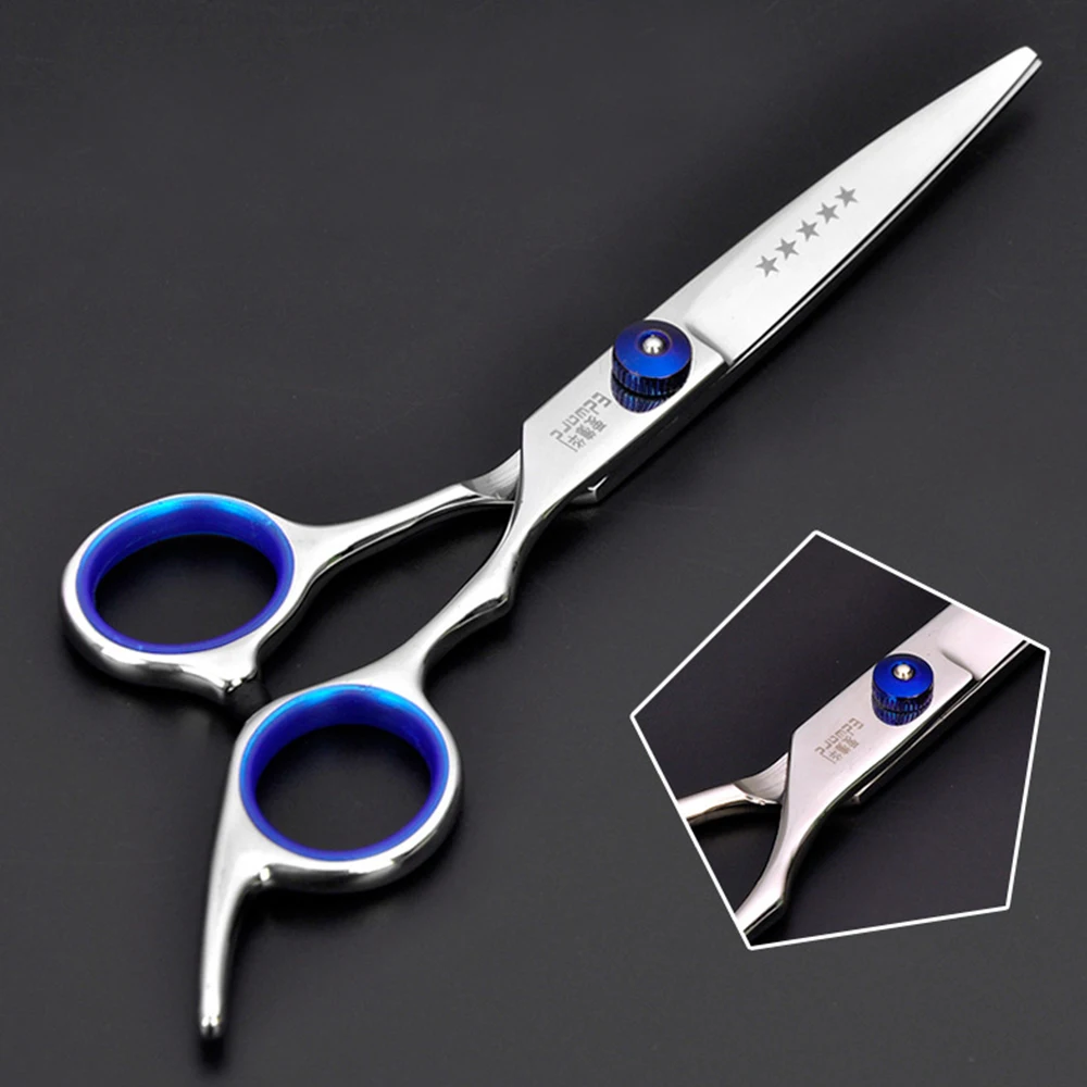 6 inch direct shear 6/7 дюймов ножницы для стрижки волос Истончение инструмент для укладки профессиональная салонная укладка Ножницы Парикмахерская из нержавеющей стали - Цвет: 6 inch direct shear